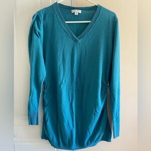 Motherhood Maternity Blue Long Sleeve sweater shirt X-Large